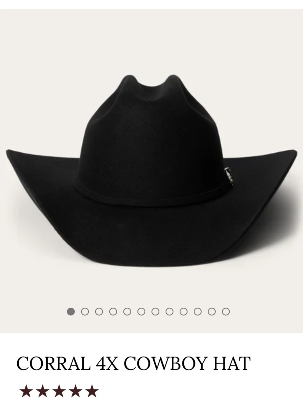 CORRAL 4X COWBOY HAT